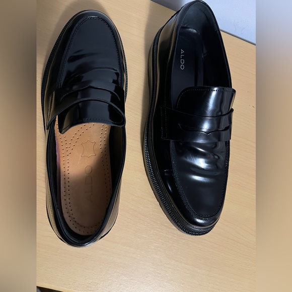 ALDO black mirror face size 12. Trendy sole design for class. - Picture 3 of 6